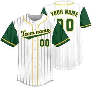 Stylish Men's Classic Baseball Jersey 100% Polyester Comfortable and Durable with Breathable Quick Dry Custom Team Name - Product Image 3