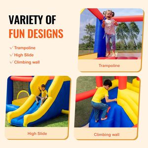 Casa de Brinco Inflable Grande para Exteriores con Tobogán, Soplador y Bolsa de Almacenamiento - Trampolín Familiar de Alta Calidad - Product Image 4