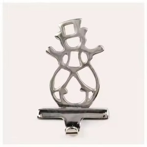 Premium Metal <b>Stocking</b> <b>Holder</b> Decorative <b>Christmas</b> Accent for Festive Holiday Displays - Product Image 3