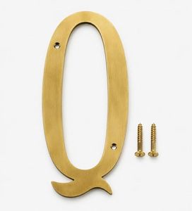 Letra Q con tornillos, letra dorada del alfabeto para el hogar, oficina, hotel, placa con nombre, letrero de pared, letrero para puerta, decoración de metal resistente al óxido - Product Image 2