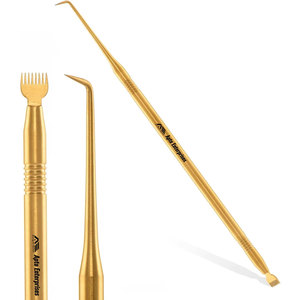 Golden Color Lash Lift Perm Tool <b>Eyelash</b> Lift and Tint Tool Lash <b>Separator</b> Tool With Separating Comb Extension Tweezers - Product Image 1