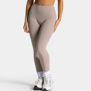 Leggings de Cintura Alta para Mujer con Logotipo Personalizado, Tejidos, para Gimnasio y Yoga, Transpirables, de Secado Rápido, con Costura en V en la Parte Trasera - Product Image 2
