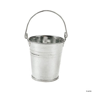 Cubo de metal de hierro de alta calidad con asa de madera, cubo galvanizado con asa de alambre para decoración del hogar, proveedor directo de fábrica - Product Image 2