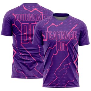 Maillots de football pour adultes en gros, uniformes d'équipe personnalisés, impression par transfert thermique, 100% polyester, col rond - Kits d'entraînement, maillots de football - Product Image 2