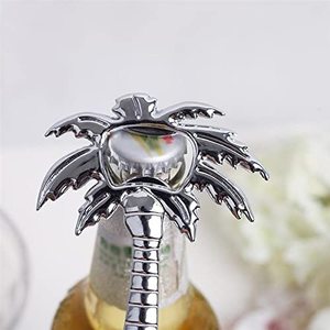 Abridor de Botellas de Metal con Diseño de Palmera y Coco, Abridor de Tapas de Vidrio para Refrescos, Utensilio de Cocina Tropical, Recuerdos para Bodas y Fiestas, Decoración Coleccionable - Product Image 4