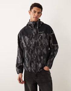Men's Camouflage Hooded Windproof <b>Jacket</b> Zipper Closure Casual Autumn Polyester Material Regular Fit - Product Image 3