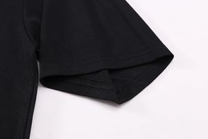 เสื้อยืดผู้ชายสไตล์สตรีทแวร์ประดับคริสตัลแบบกำหนดเอง ผ้าฝ้ายทรงโอเวอร์ไซส์ รับผลิตโลโก้ตามสั่ง OEM - Product Image 5