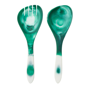 Resin Salad Server Set Custom Color <b>Mirror</b> Polish Party Kitchen Tools Dishwasher <b>Microwave</b> Safe - Product Image 1