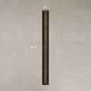 Pannelli Acustici in Legno di Noce 95 x 8 Pollici, Set da 4, Fonoassorbenti per Decorazione Pareti Interne - Product Image 3