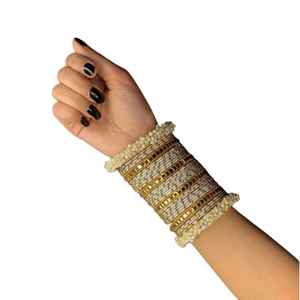 Low MOQ Churi <b>Bangles</b> Sets <b>Women</b> Elegant Style Indian Handcrafted <b>Silver</b> Plated High-grade Churiyan <b>Bangles</b> Jewelry <b>for</b> Wedding - Product Image 1