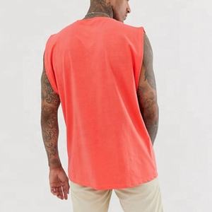 Camisetas de Gimnasio de Algodón 100% al por Mayor, Camisetas Deportivas de Alta Calidad para Hombre, Acanaladas, Absorbentes de Sudor, Transpirables, de Secado Rápido y Ecológicas - Product Image 4