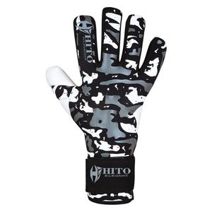 <b>Goalkeeper</b> <b>Gloves</b> Front Palm Giga Latex Backhand Sublimation Printing Negative Roll Attached Strap Customized Design - Product Image 2