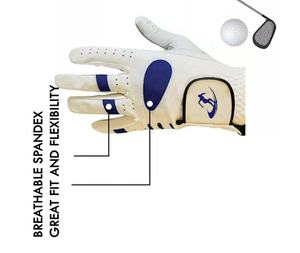 Gants de golf de haute qualité, design personnalisé, avec doigt complet, vente en gros de nouveau cuir véritable à bas prix et logo, meilleures ventes, neufs - Product Image 4