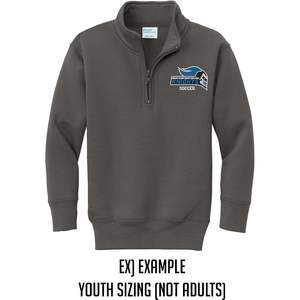 Sudadera Unisex Juvenil Personalizada PC78YQ con Bordado Personalizado, Cierre de Cremallera de un Cuarto, para Uso en Exteriores, con Logotipo y Texto Personalizado - Product Image 3