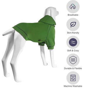 เสื้อฮู้ดดี้สุนัข MOVA SPORTS ผ้าฝ้ายฟลีซหนา 350GSM คุณภาพสูง เสื้อผ้าสัตว์เลี้ยงแบบเรียบง่าย ดีไซน์คลาสสิก สำหรับทุกฤดู พร้อมลายปัก - Product Image 3