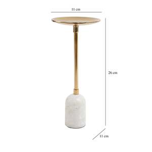 Marble Base Gold Iron Eco-Friendly Round Contemporary Candle Holder Table Centerpiece for Christmas Wedding Party Decoration - Product Image 3