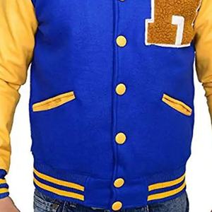 แจ็กเก็ตผ้าแคนวาสแบบไม่มีปกสำหรับผู้ชายเสื้อผ้าแฟชั่นฤดูหนาวงานตามสั่ง - Product Image 6