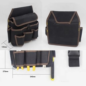 Black <b>Tool</b> <b>Belt</b> with Multiple Pockets Heavy Duty Work Organizer for Mechanics and DIY Projects - Product Image 5