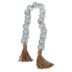 amber beaded garland resin beads oval beads decorative beads tassel decor modern decor home styling <b>shelf</b> decor coffee table - Product Image 4