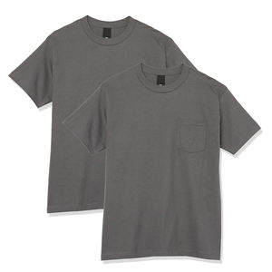 Camisetas básicas de algodón para hombre para uso diario, camisetas de manga corta con cuello redondo, camisetas de color sólido, tela transpirable, estilo casual. - Product Image 1