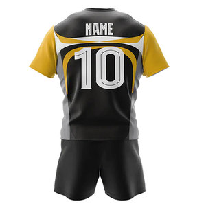 ชุดรักบี้ดีไซน์ยอดเยี่ยม พิมพ์โลโก้ตามสั่ง คุณภาพสูง ชุดกีฬาทีม ทนทาน ระบายอากาศได้ดี ชุดรักบี้ระดับมืออาชีพ - Product Image 2