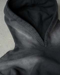 Sudadera con Capucha Personalizada Estilo Vintage Lavado, Sudadera Urbana de Gran Gramaje con Bolsillo Canguro y Ajuste Oversize, OEM ODM - Product Image 3