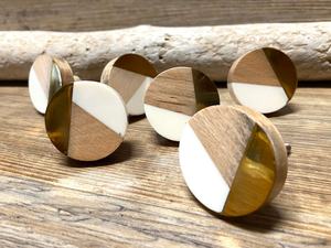 Customized Shape Resin Wood Eco-Friendly Decoupage Handicraft <b>Knobs</b> for Home Furniture Handles <b>Drawers</b> Cabinets-Fashion Theme - Product Image 3