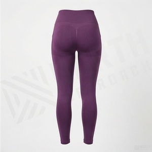 Leggings de Cintura Alta para Mujer, Pantalones de Yoga Elásticos de Punto Sin Costuras, Estilo Básico para Todas las Temporadas - Product Image 2