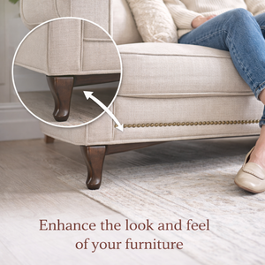 Classic Walnut <b>Wooden</b> <b>Sofa</b> <b>Legs</b> Solid Wood Furniture Feet for Couch Loveseat and Bed Frame Support - Product Image 5