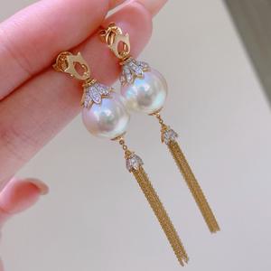 Pendientes Colgantes de Oro Puro 925 de 12-13 mm, Oro Grueso, Alto Brillo, Estilo de Lujo Ligero, Pendientes Colgantes Modernos y Elegantes - Product Image 3