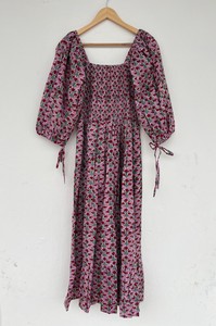 Red Pink Floral Pure Cotton Summer Maxi <b>Dress</b> Resort Wear Picnic Vacation <b>Dress</b> Women <b>Dress</b> Wholesale and Manufacturer - Product Image 5
