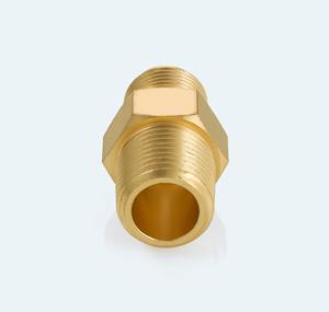Adaptador Recto de Refrigeración de 1/2 Pulgada Macho a 1/2 Pulgada NPT Hembra, Conexión de Latón SAE Flare, Rosca 3/4 16 UNF, 550 PSI, India - Product Image 3