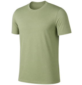 เสื้อยืดคอกลมแขนสั้นผ้าฝ้าย 100% รุ่น Blank Olive Vintage รองรับการปรับแต่งลวดลายได้หลากหลาย - Product Image 1