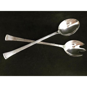 Ensemble de couverts en métal pour salade, cuillère et fourchette, pour hôtels, fêtes, utilisation sur table, en acier inoxydable, non toxique, pas cher - Product Image 3