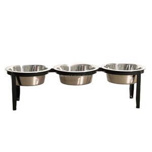 Cuenco nórdico de hierro para perros, soporte elevado de acero inoxidable ecológico, alimentador para gatos, cuenco de comida anticervical para espondilosis para perros de compañía - Product Image 2