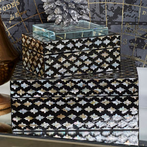 High Quality Mother of Pearl Decorative <b>Box</b> Mother of Pearl White Inlay <b>Box</b> Storage Handmade Home Decorative Accessories Packing - Product Image 3