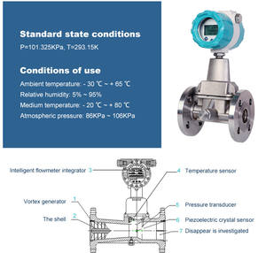 Hoogwaardige digitale flowmeter <span class=keywords><strong>2026</strong></span> met flensverbinding RS485 roestvrij staal ondersteunt OEM-aanpassing - Product Image 2