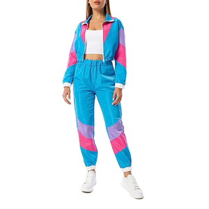 Stand Collar <b>Leisure</b> Cool Sensitive Windbreak 100% Polyester Breathable Quick Dry Clothing User Custom Jogger Sweatsuit Vendors - Product Image 2