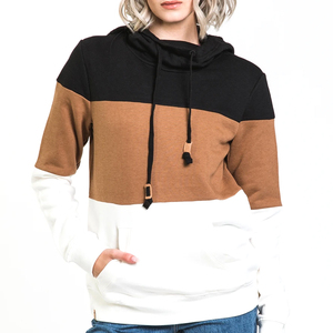เสื้อฮู้ดดี้ผู้หญิงแขนยาวคุณภาพสูงสำหรับฤดูหนาว ผ้าฝ้าย รุ่นใหม่ล่าสุด รับสกรีนโลโก้ตามสั่ง เสื้อฮู้ดดี้แบบสวมหัวสำหรับผู้หญิง พร้อมบริการ OEM - Product Image 1