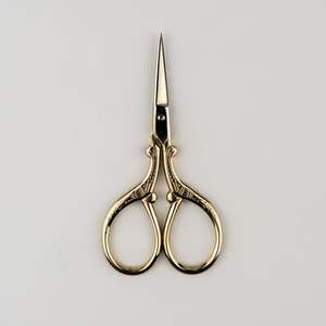 Ciseaux de broderie couleur or en acier inoxydable à lame droite, ciseaux de beauté pour le filage, fournisseur en gros de haute qualité pour le secteur de la beauté - Product Image 6