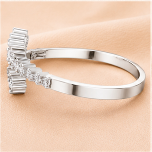 Pulsera de Diamantes Chapada en Oro Rosa de 14 Quilates, Corte Brillante, Diamantes Naturales, Estilo Moderno, Regalo de Joyería para Boda, VVS1-VVS2 - Product Image 3