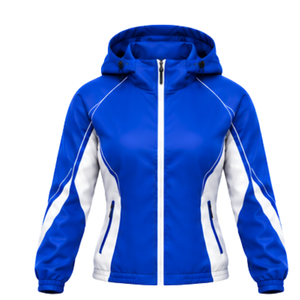 Conjunto Deportivo Personalizado para Mujer, Chaqueta Deportiva con Capucha y Cierre, y Pantalones Jogger Acampanados para Entrenamiento Físico, Running y Deportes - Product Image 3