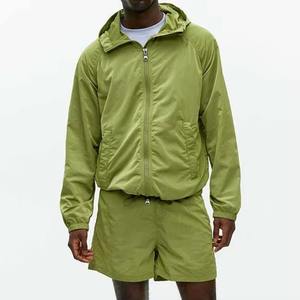 Conjunto de Pantalones Cortos y Chaqueta Cortavientos de Verano de Poliéster/Algodón, Transpirable, Cómodo, Estilo Urbano, Personalizado, de Forro Polar para Hombre - Product Image 5