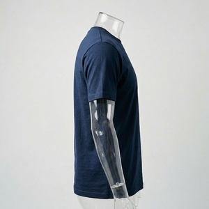 Camisetas Casuales de Manga Corta con Cuello Redondo 100% Algodón para Hombre, con Logotipo Personalizado al por Mayor, de Secado Rápido y Transpirables - Product Image 5