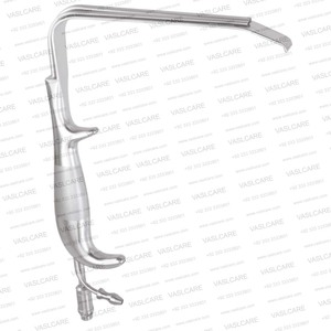 Rétracteur à fibres optiques Tebbetts avec aspiration, faisceau lumineux ovale à profil bas, instrument de chirurgie de reconstruction mammaire par Vaslcare - Product Image 3