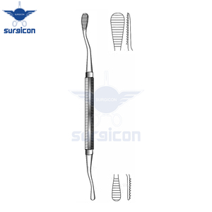 Lime à os Miller-Colburn, longueur 18 cm / 7 pouces, largeur 7 mm et 5 mm, instrument de limeage osseux à double extrémité avec dents plates - Product Image 2