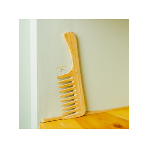 Peigne en bambou naturel artisanal, peigne à cheveux en bois écologique pour démêler et soigner les cheveux - Product Image 4