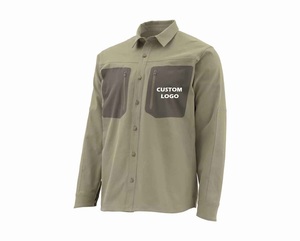 Camiseta de Pesca de Manga Larga para Hombre, Tejida, de Calidad, Color Personalizado, Cortavientos, Ligera, con Protección Solar UPF 50 UV, 100% Poliéster, de Secado Rápido - Product Image 1
