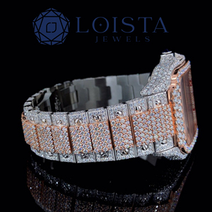 Reloj de Cuarzo de Acero Inoxidable con Diamantes de Moissanita, Diseño de Moda para Hombre y Mujer, Estilo Urbano, para Fiestas, Looks Modernos, Gran Venta - Product Image 2