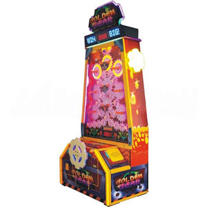 Máquina de Juego Arcade Golden Gear: Lujosa Máquina Electrónica Giratoria Operada por Monedas con Simulador de Caída de Bolas de la Suerte y Recompensas - Product Image 1